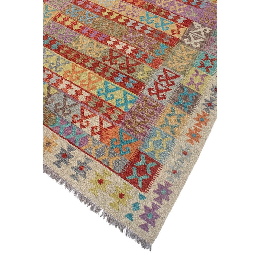 Kilim Zain Ivory Wool Rug