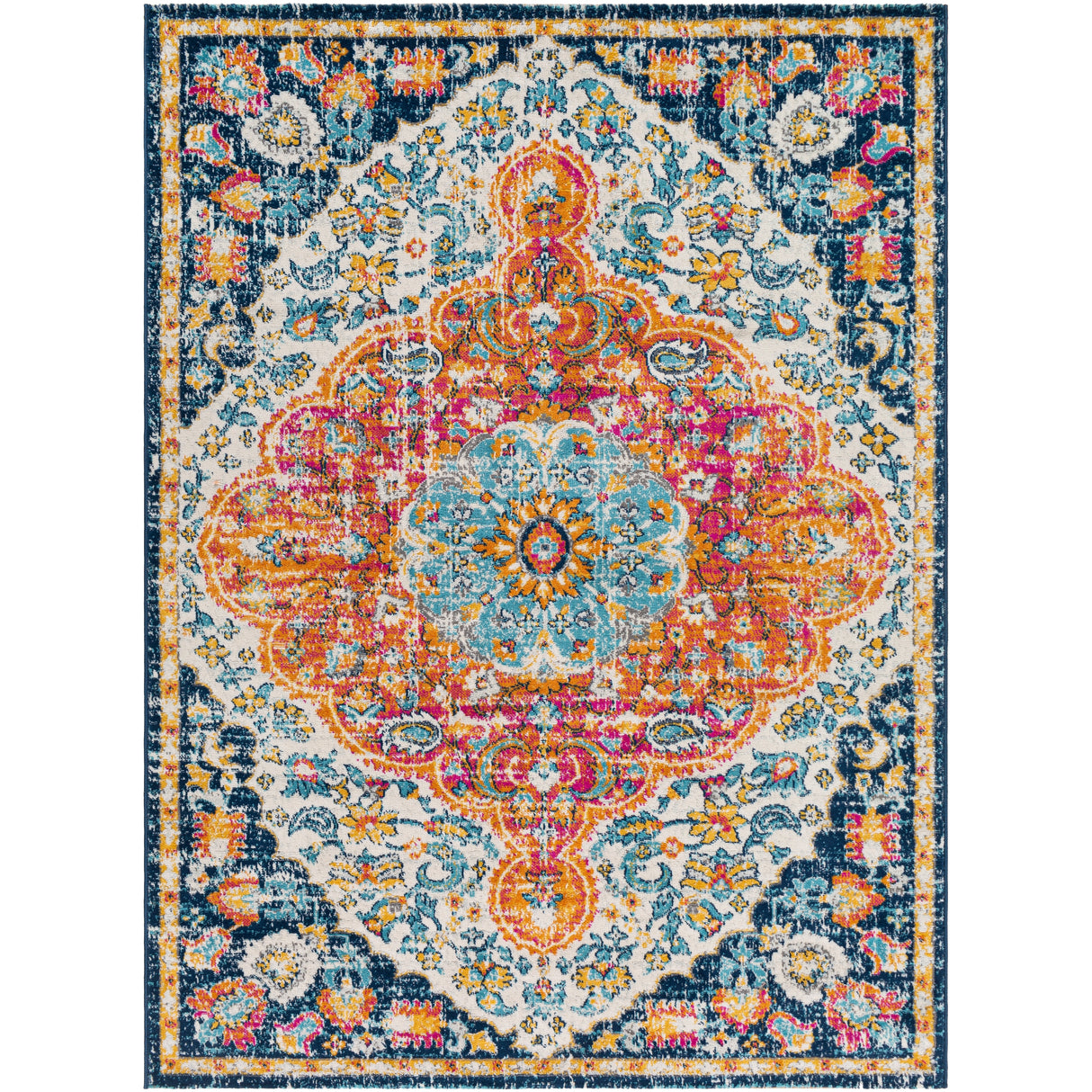 Livabliss Kimaree Bright Boho Medallion Area Rug