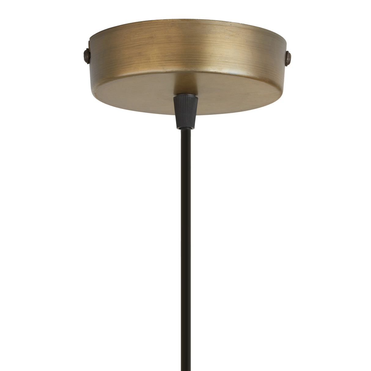 Kimika River of Goods Tan and Gold Rattan and Metal 12-Inch Pendant Light with Adjustable Hanging Cord - 12" x 12" x 15/80"