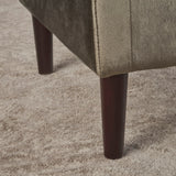 Kimiko Tufted Velvet Rectangle Ottoman Stool by Christopher Knight Home