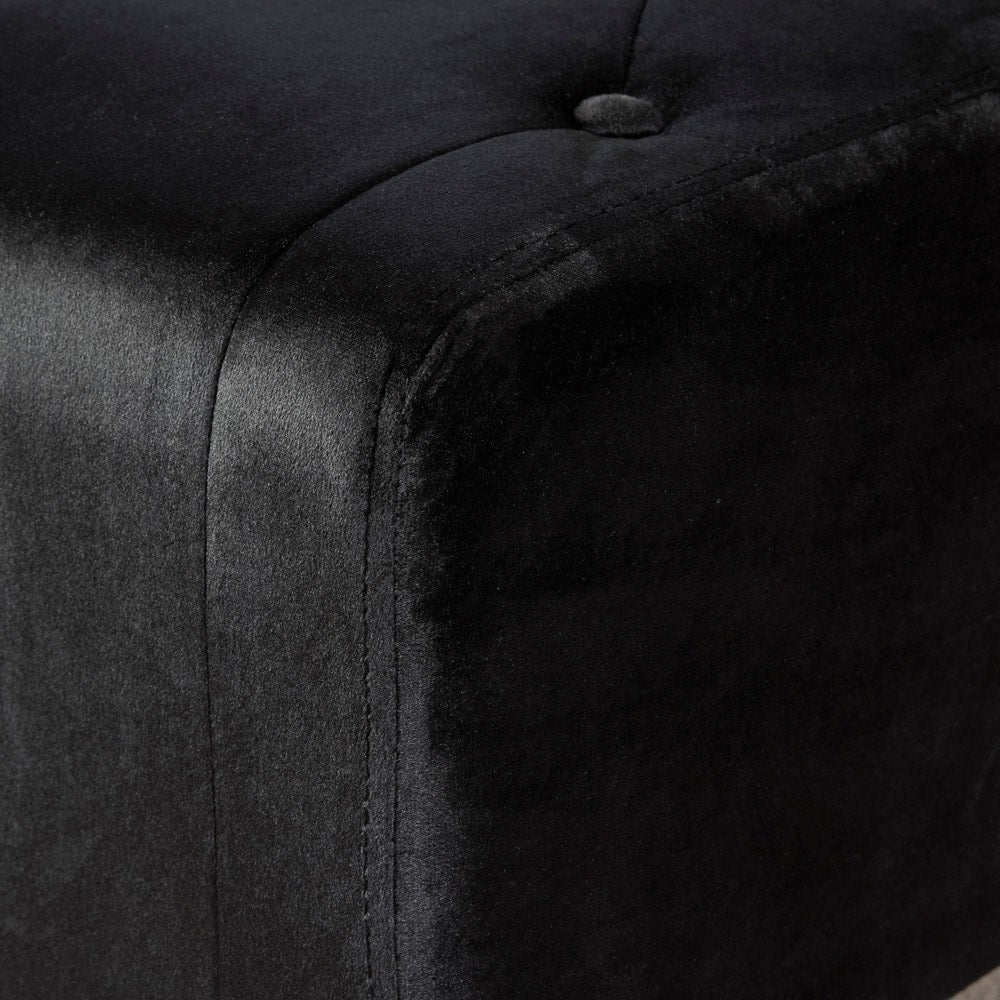 Kimiko Tufted Velvet Rectangle Ottoman Stool by Christopher Knight Home