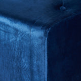Kimiko Tufted Velvet Rectangle Ottoman Stool by Christopher Knight Home