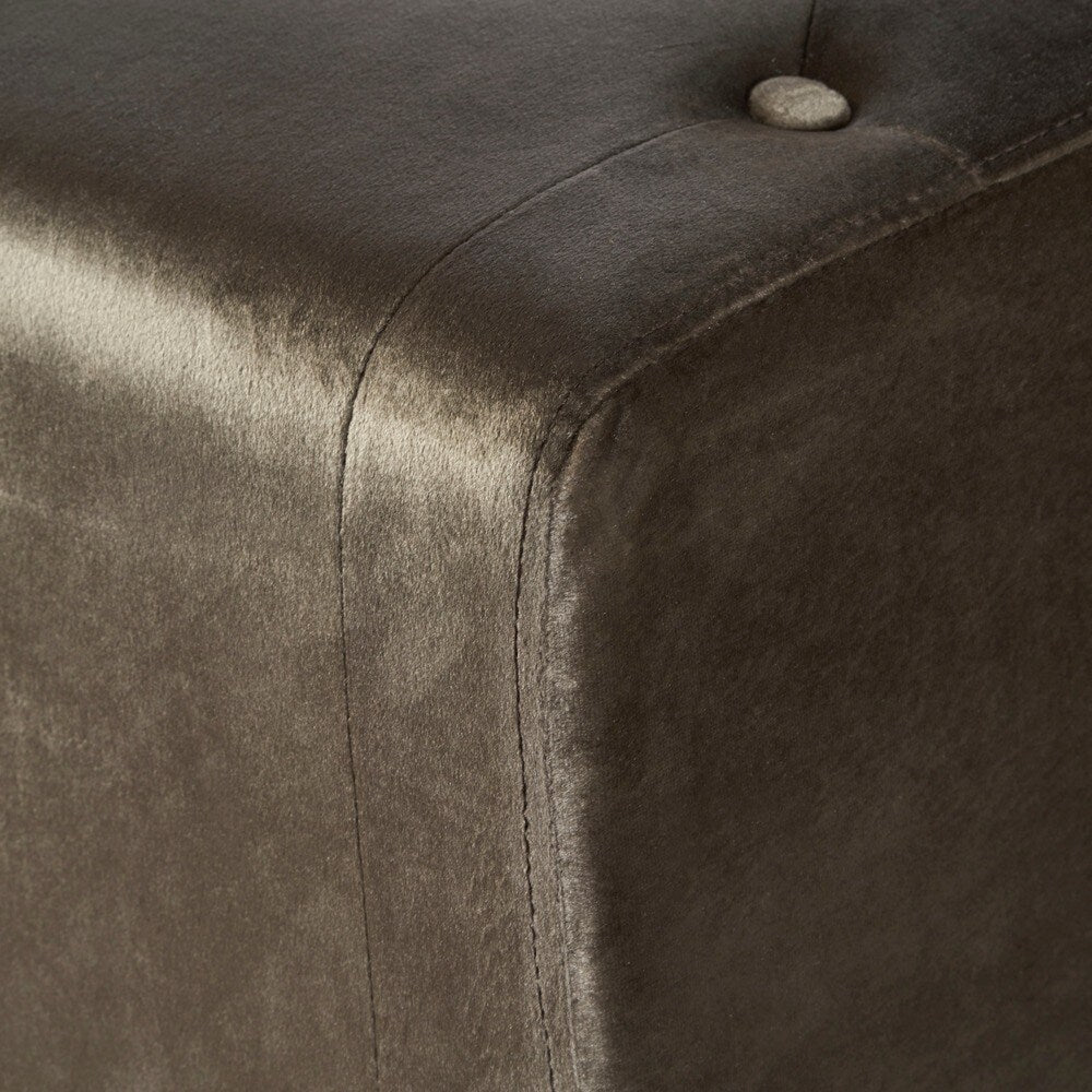 Kimiko Tufted Velvet Rectangle Ottoman Stool by Christopher Knight Home