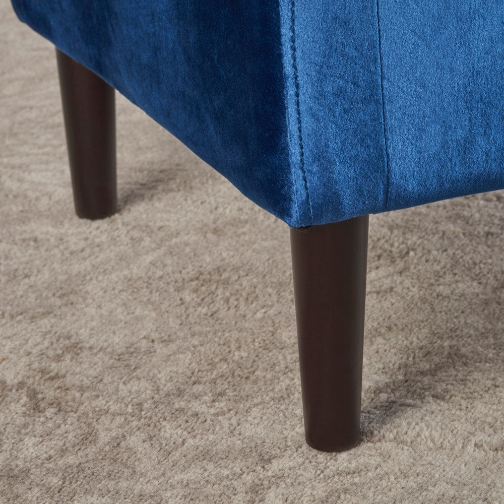 Kimiko Tufted Velvet Rectangle Ottoman Stool by Christopher Knight Home