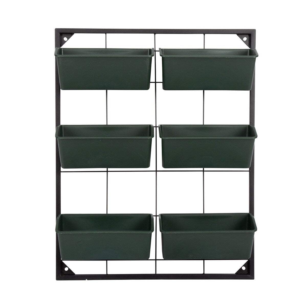 Kinbor 3-Tier Vertical Garden Planter, Wall Mounted Hanging Planter Box with 6 Containers for Herbs, Vegetables, Balcony, Patio