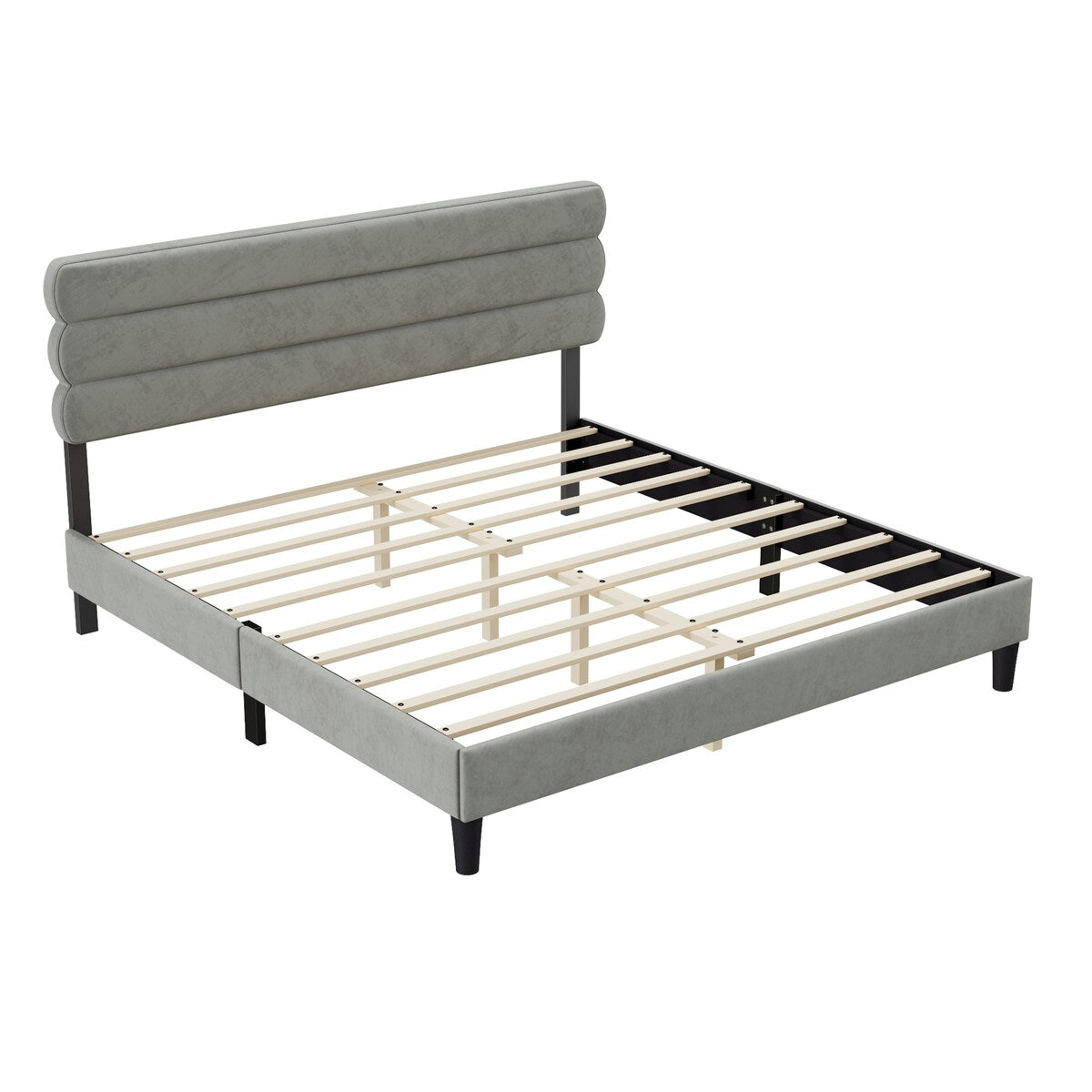 King Bed Frame with Headboard