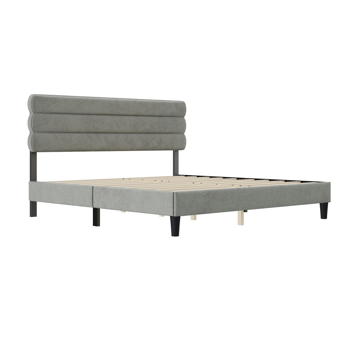 King Bed Frame with Headboard
