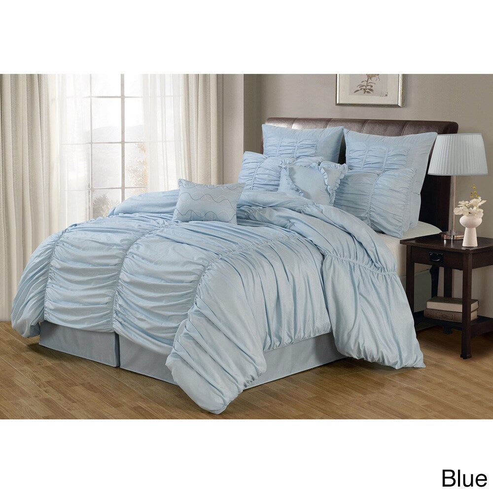 Lacozee Classical Ruched 8-piece Comforter Set