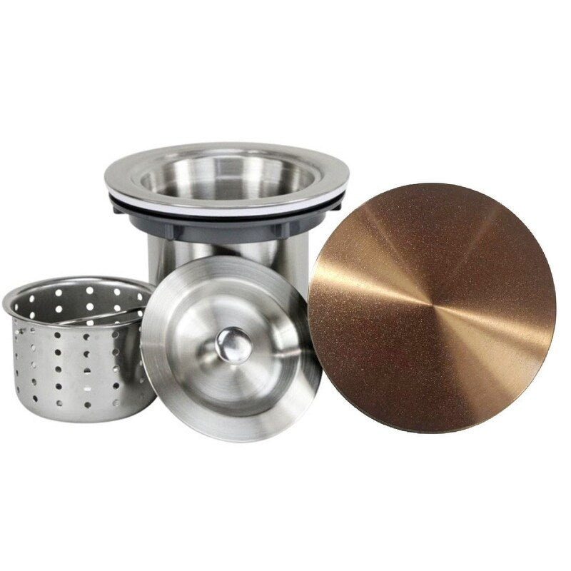 Kingsman 42 Inch Satin Rose Gold Matte Copper Stainless Steel Undermount 16-Gauge Kitchen Sink Single Bowl