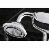 Kingston Adjustable Center Tub Wall Mount Clawfoot Tub Faucet