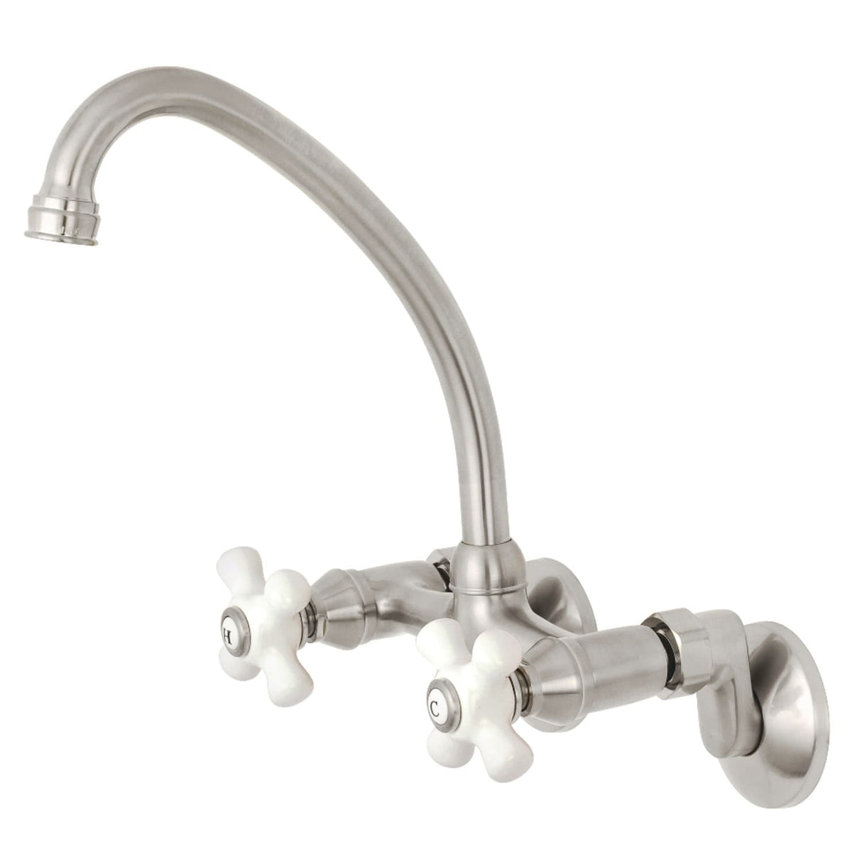 Kingston Brass Two-Handle Wall Mount Kitchen Faucet