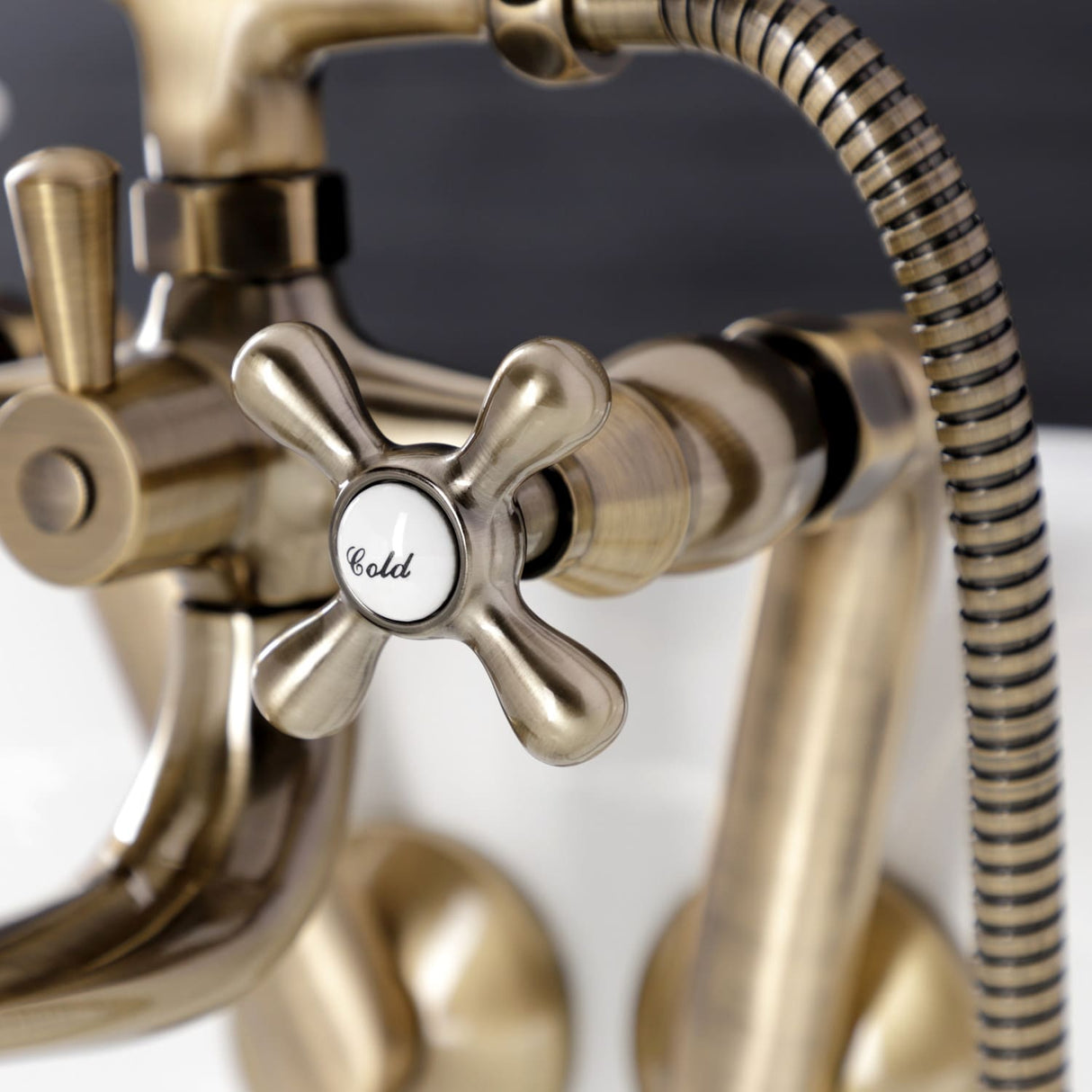 Kingston Brass Wall Mount Clawfoot Tub Faucet