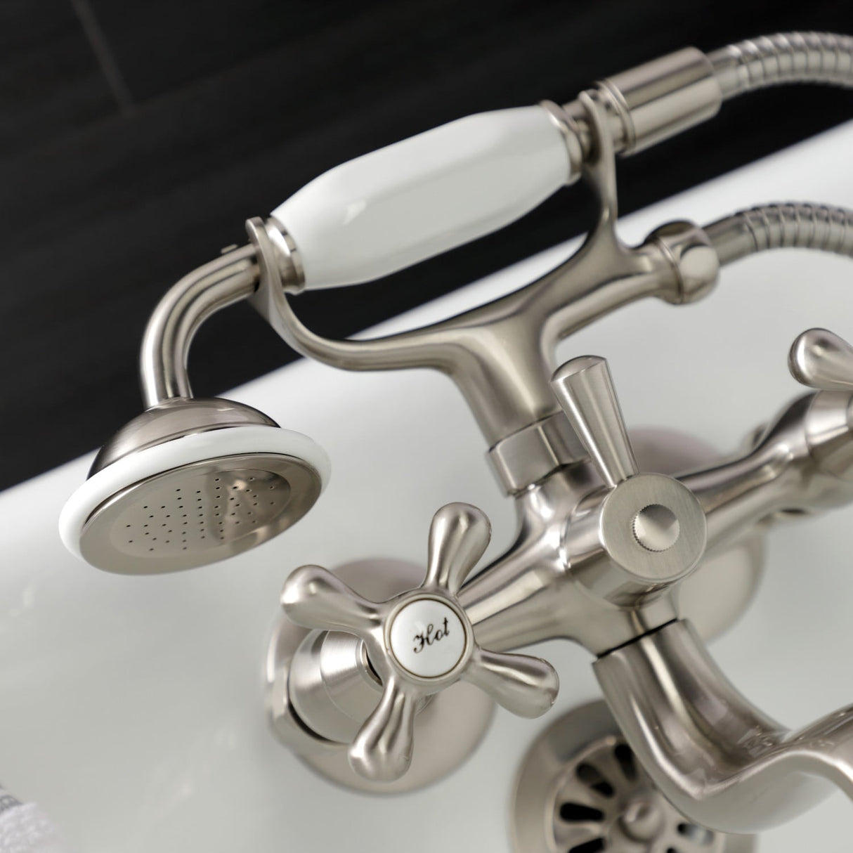 Kingston Brass Wall Mount Clawfoot Tub Faucet