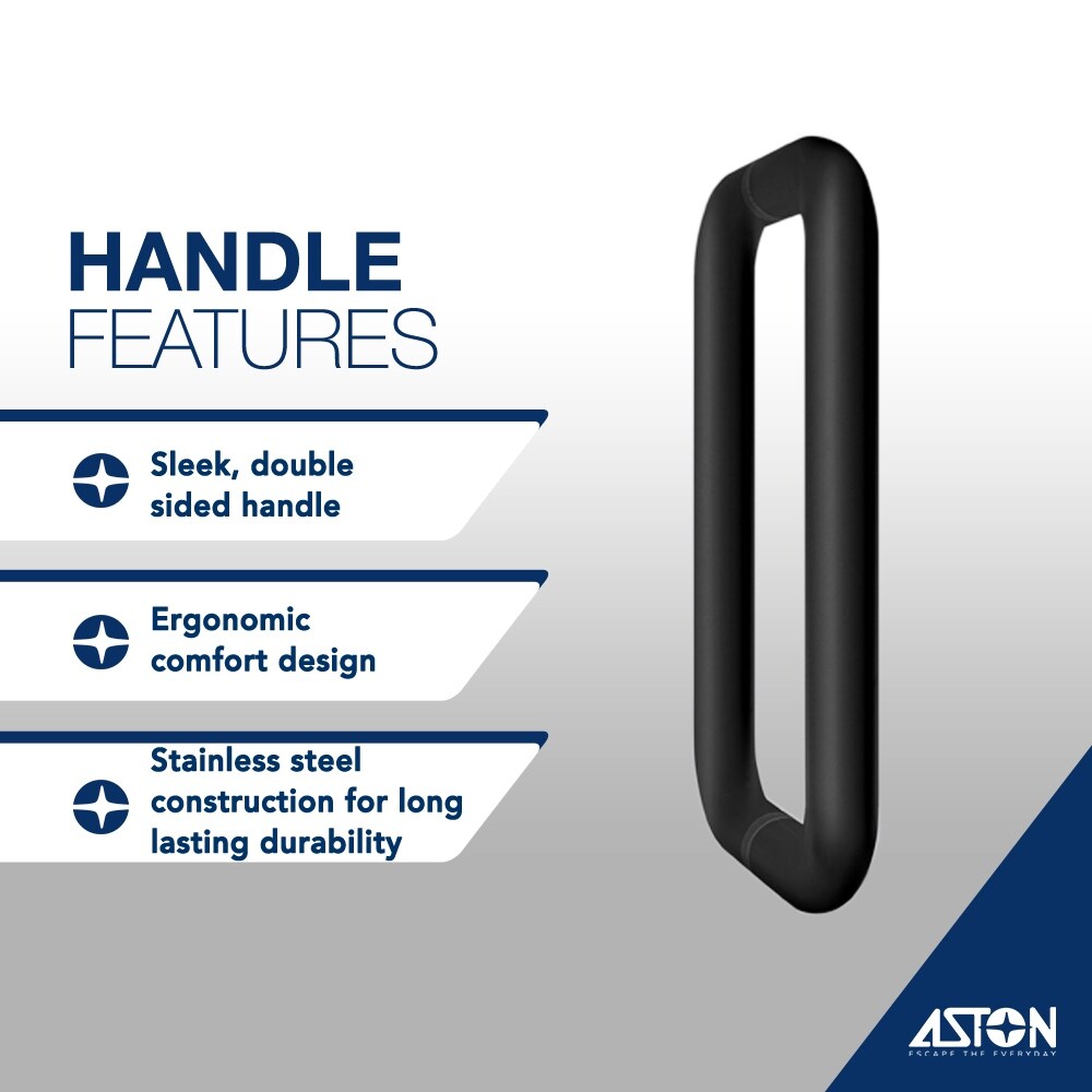 Kinkade XL 23.25 - 23.75 in x 80 in Frameless Hinged Shower Door with Ultra-Bright Frosted Glass