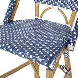 Kinner Outdoor Aluminum French Barstools (Set of 4) by Christopher Knight Home - 18.00" L x 23.75" W x 46.00" H