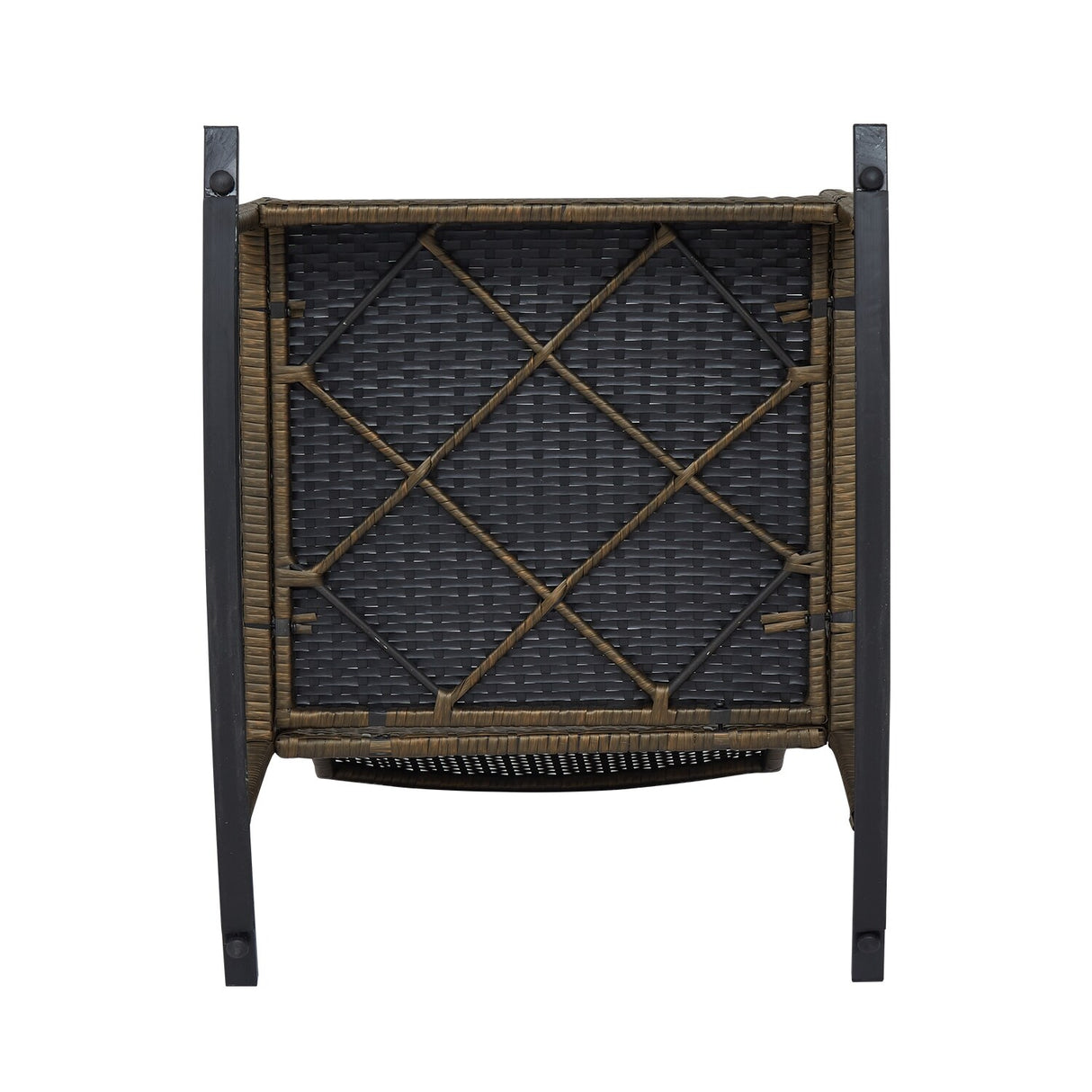 Kinsunny 3-Piece Patio Rocking Chairs Outdoor Bistro Set Patio Wicker Chairs with Coffee Table for Porch Lawn Balcony Backyard