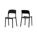 Kipford Indoor Plastic Chair (Set of 2) by Christopher Knight Home
