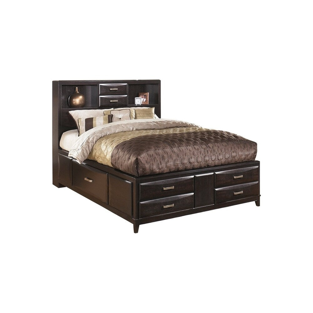 Kira California King Storage Rails - Almost Black