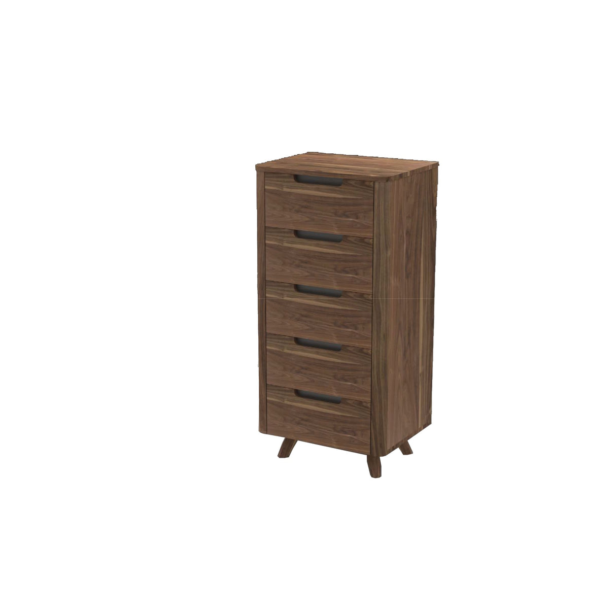Rye Studio Kirkwood American Walnut Mid Century Modern 5-Drawer Lingerie Chest