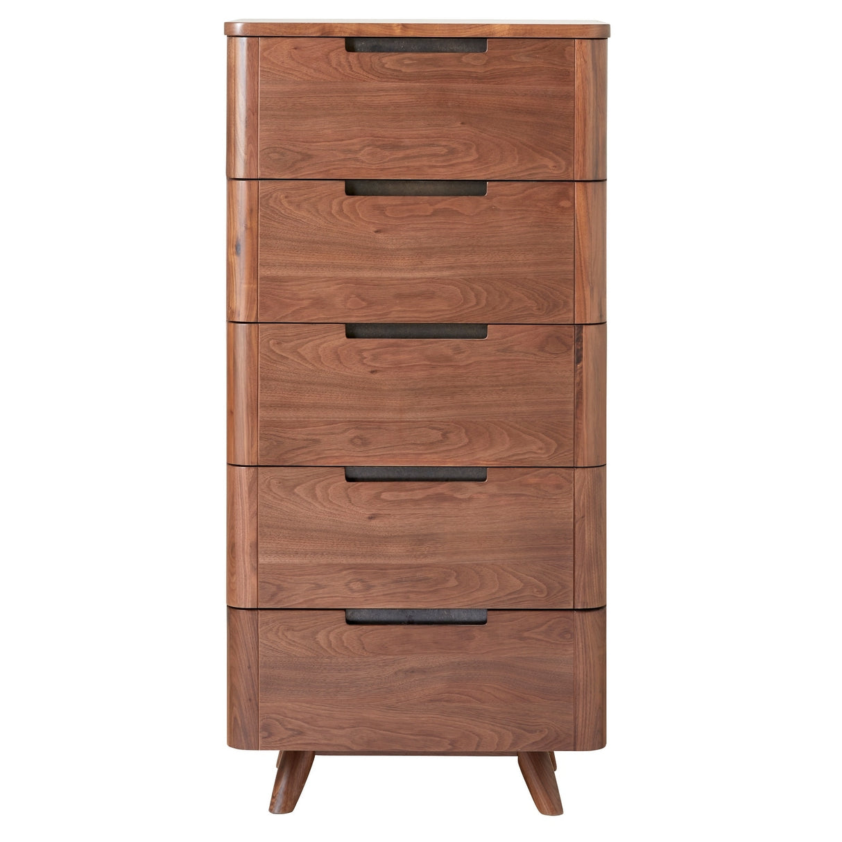 Rye Studio Kirkwood American Walnut Mid Century Modern 5-Drawer Lingerie Chest