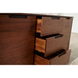 Rye Studio Kirkwood American Walnut Mid-century 3-section Sideboard