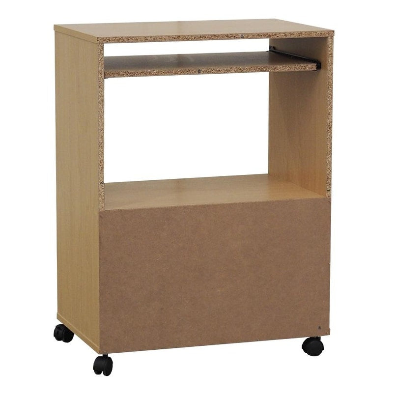 2-Door Kitchen Microwave Cart (White)