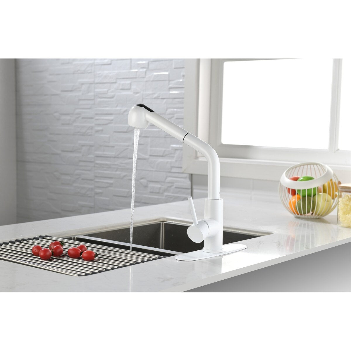 Kitchen Faucets with Pull Down Sprayer Single Handle Sink Faucet