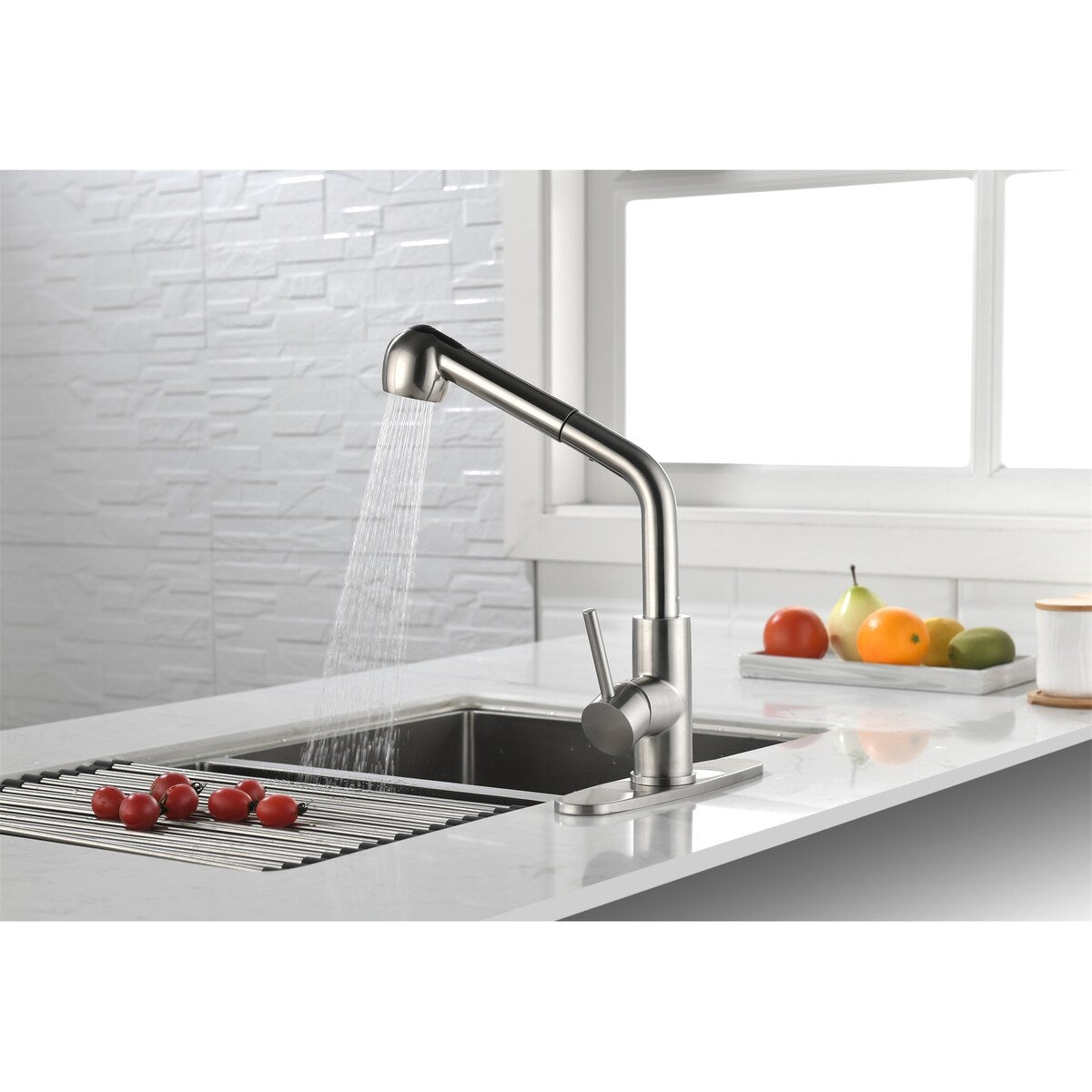 Kitchen Faucets with Pull Down Sprayer Single Handle Sink Faucet