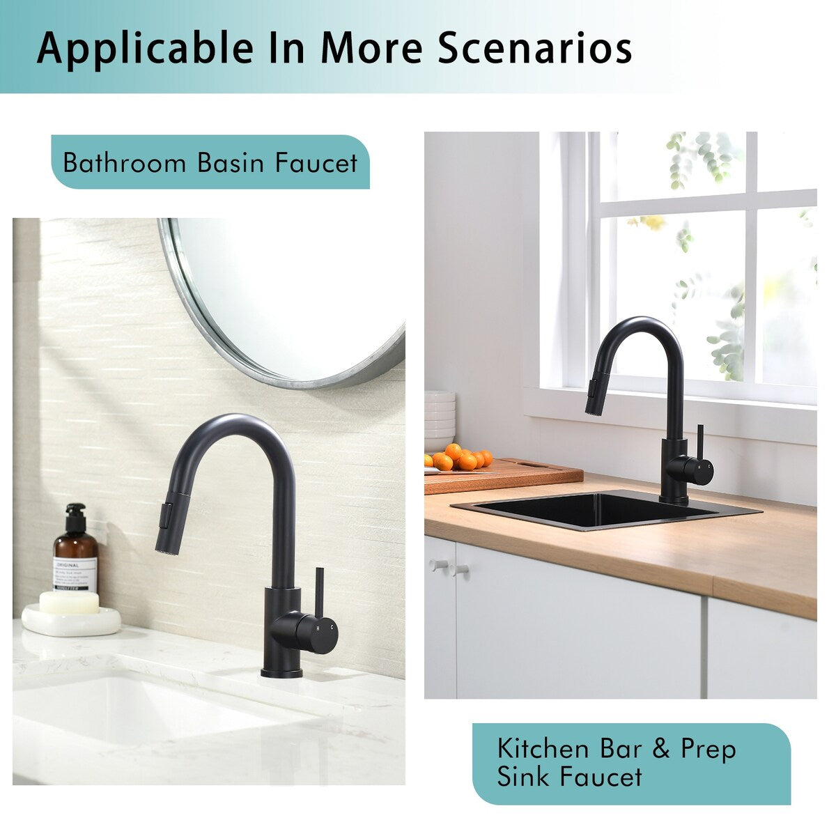 Kitchen Faucets with Pull Down Sprayer