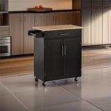 Kitchen Island Cart Rolling Trolley Cart with Drawer
