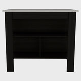 Kitchen Island with Four Legs, Three Shelves