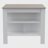 Kitchen Island with Four Legs, Three Shelves