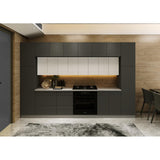 Kitchen Luxe Collection Black Color Base Size 12Ft Wide - 143x24