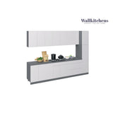 Kitchen Metropolitan Collection White Gloss Color Base Size 11Ft Wide - 132x24