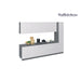 Kitchen Metropolitan Collection White Gloss Color Base Size 11Ft Wide - 132x24