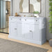 Kitchen Sideboard Buffet Cabinet with 2 Drawers and 4 Doors