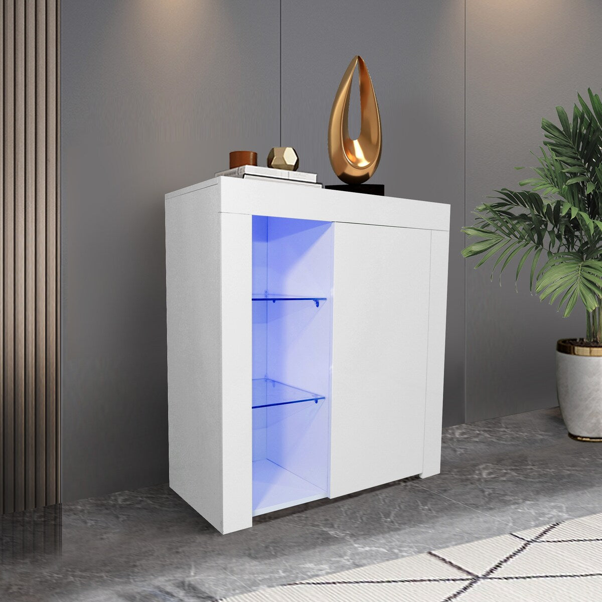 Kitchen Sideboard Side Storage Cabinet Buffet