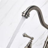 Kitchen Sink Faucet With Pull-Out Side Spray in Polished Chrome - 7'9" x 10'10"