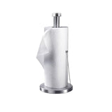 Kitchen Stainless Steel Paper Towel Holder with Weighted Base - Brushed Nickel