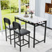 Kitchen Table Set, Dining Table and Chairs for 2, 3 Piece Dining Room Table Set with 2 Upholstered Chairs, Bar Dining Table Set