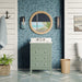 KitchenBathCollection Eleanor 24" Bathroom Vanity with Carrara Marble Top