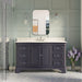 KitchenBathCollection Katherine 60" Single Bathroom Vanity with Carrara Marble Top