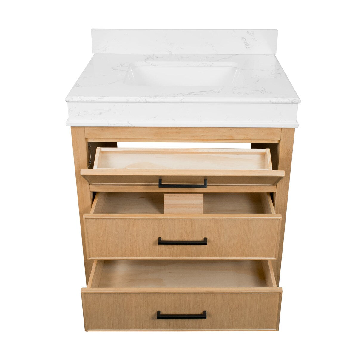 KitchenBathCollection Kensington 30" Bathroom Vanity with Engineered Marble Top
