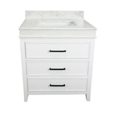 KitchenBathCollection Kensington 30" Bathroom Vanity with Engineered Marble Top