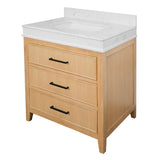 KitchenBathCollection Kensington 30" Bathroom Vanity with Engineered Marble Top
