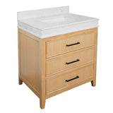KitchenBathCollection Kensington 30" Bathroom Vanity with Engineered Marble Top