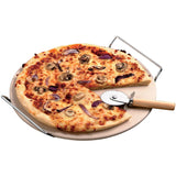 KitchenWorthy 13-inch Pizza Stone Set