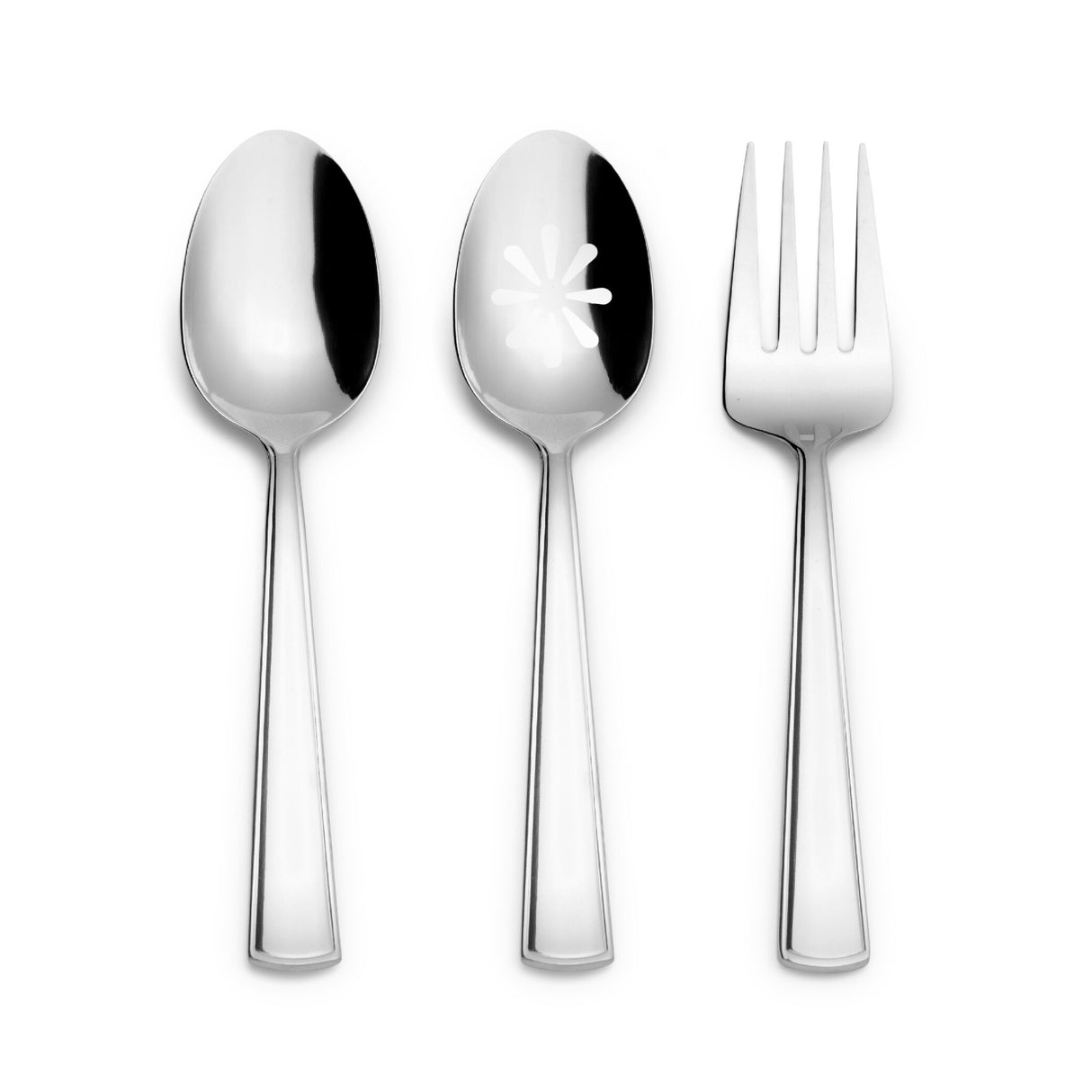 Kitchinox Exeter 43-piece Stainless Steel Silverware Set, Flatware Service for 8