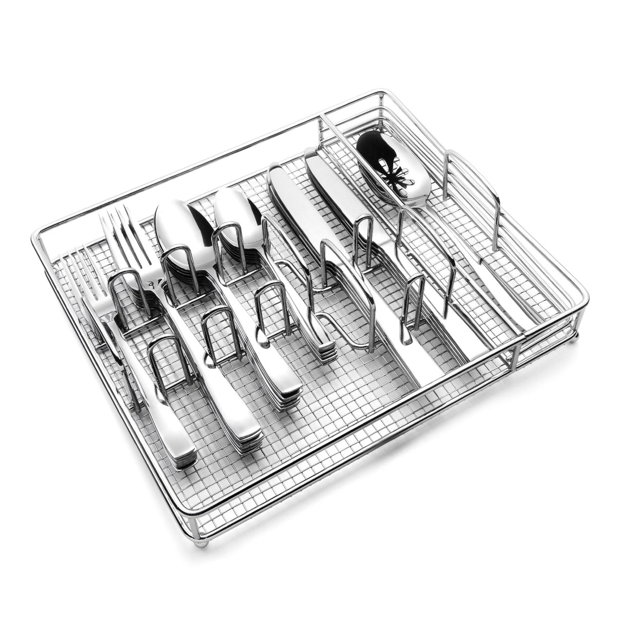 Kitchinox Julia 45-piece Stainless Steel Silverware Set, Flatware Service for 8