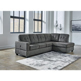 Signature Design by Ashley Kitler Smoke 2-Piece Sectional with Chaise